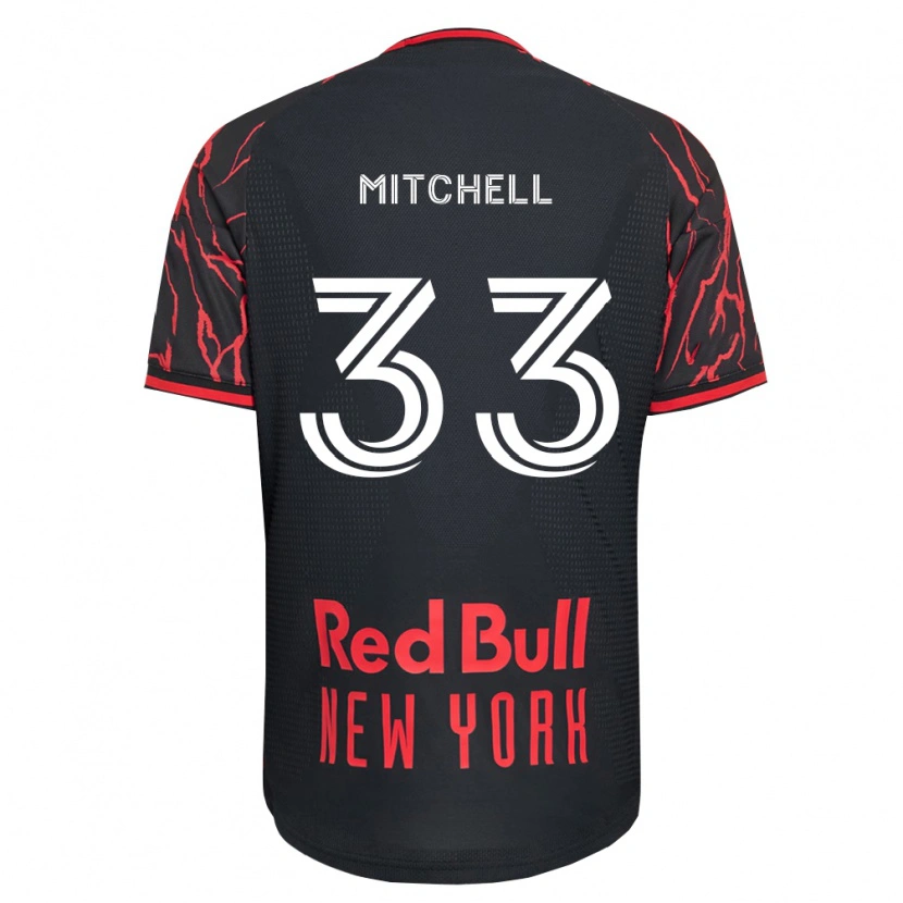 Danxen Heren Roald Mitchell #33 Rood Zwart Wit Thuisshirt Thuistenue 2026/27 T-Shirt België