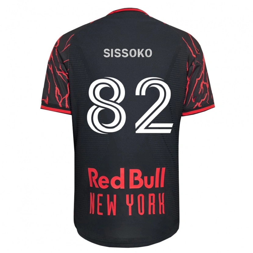 Danxen Heren Makan Sissoko #82 Rood Zwart Wit Thuisshirt Thuistenue 2026/27 T-Shirt België