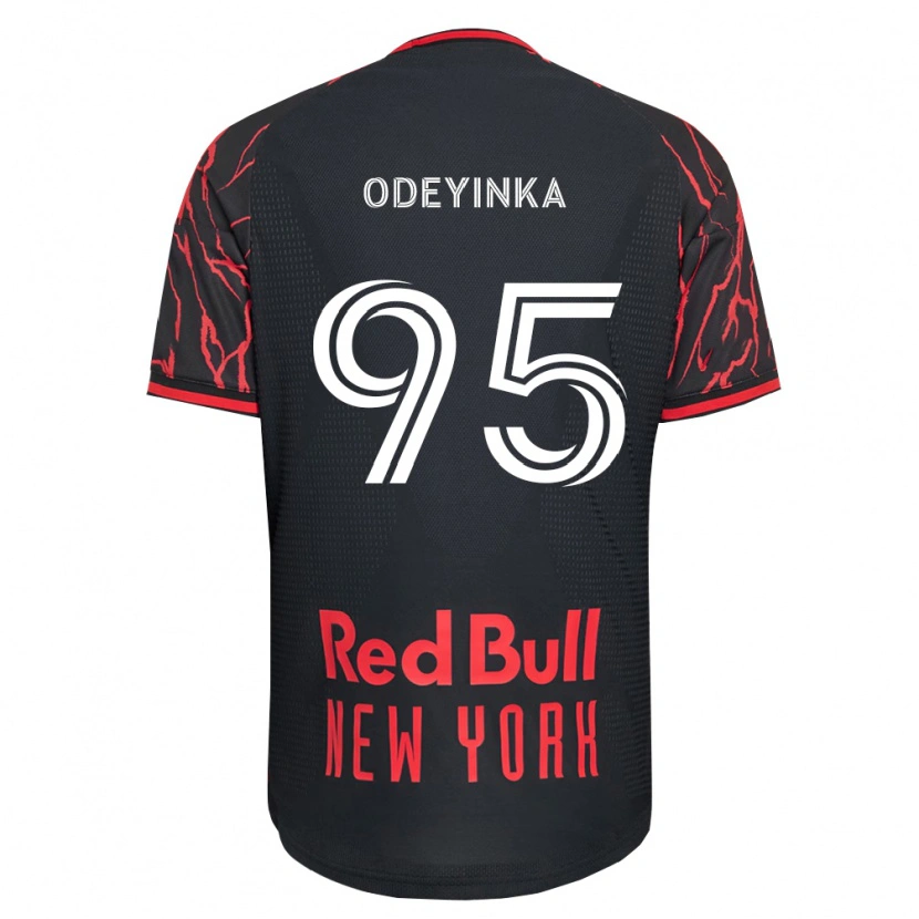 Danxen Heren Malik Odeyinka #95 Rood Zwart Wit Thuisshirt Thuistenue 2026/27 T-Shirt België