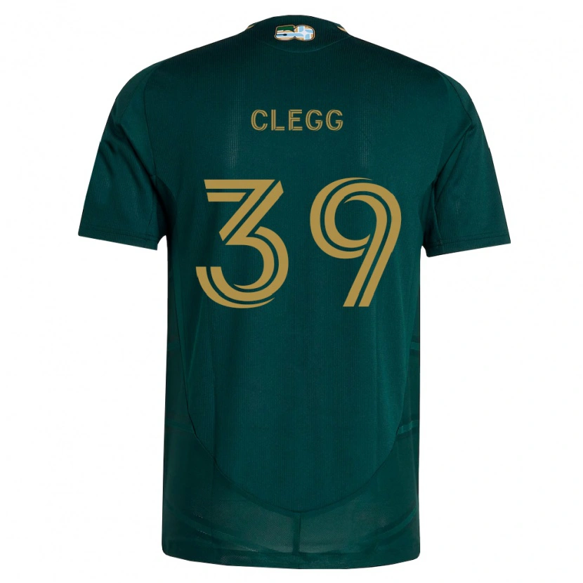 Danxen Heren Tyler Clegg #39 Donkergroen Bruin Thuisshirt Thuistenue 2026/27 T-Shirt België
