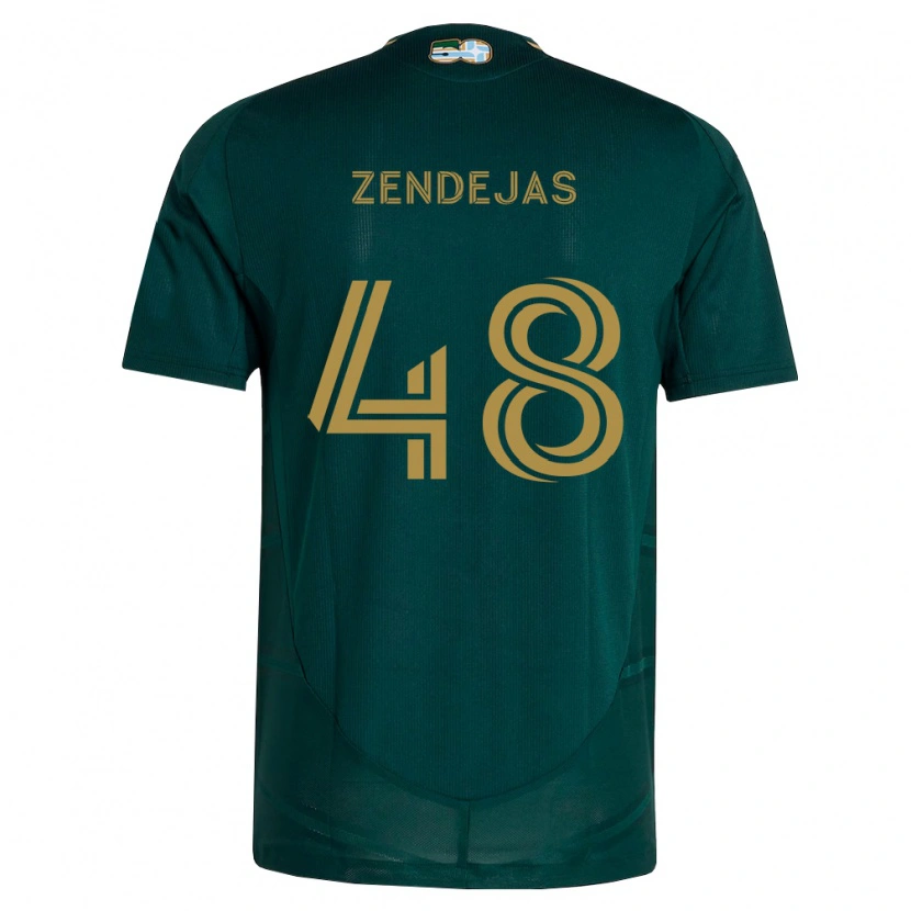 Danxen Heren Noah Zendejas #48 Donkergroen Bruin Thuisshirt Thuistenue 2026/27 T-Shirt België
