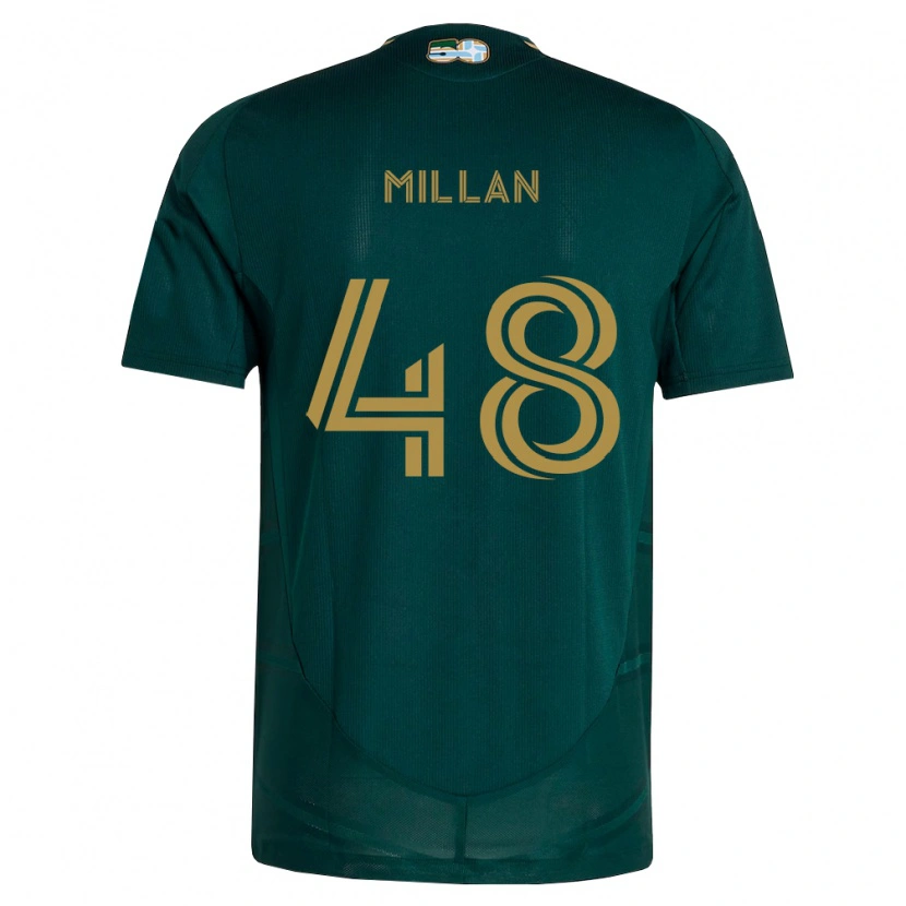 Danxen Heren Marco Millan #48 Donkergroen Bruin Thuisshirt Thuistenue 2026/27 T-Shirt België