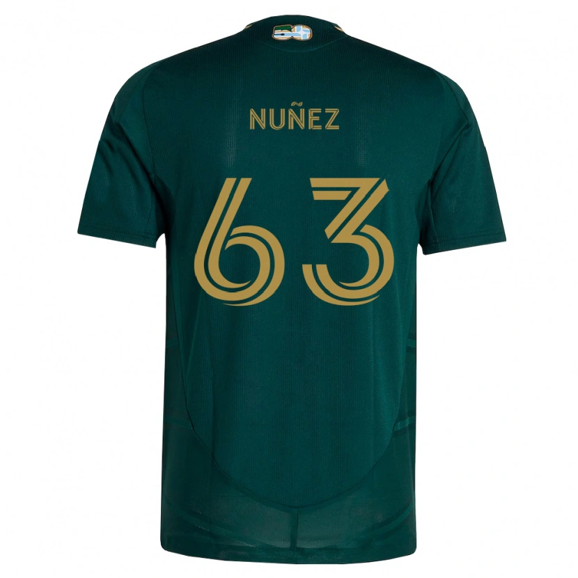 Danxen Heren Daniel Núñez #63 Donkergroen Bruin Thuisshirt Thuistenue 2026/27 T-Shirt België