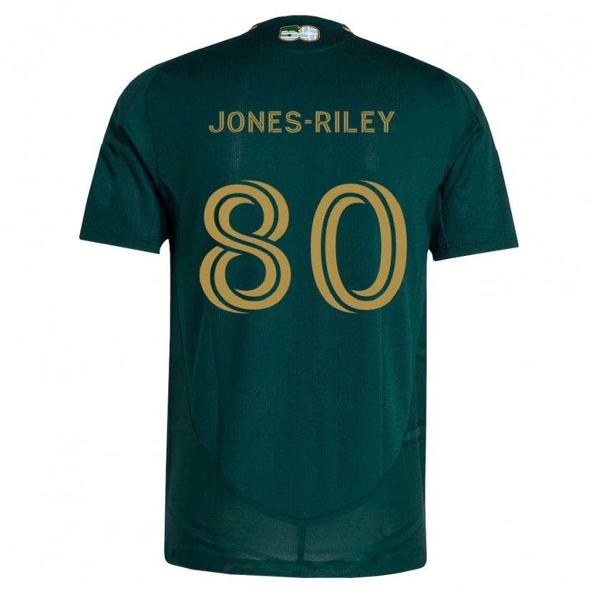 Danxen Heren Jaden Jones-Riley #80 Donkergroen Bruin Thuisshirt Thuistenue 2026/27 T-Shirt België