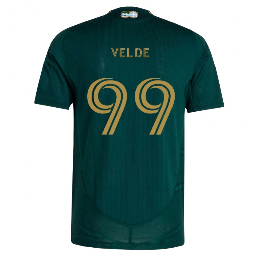 Danxen Heren Kristoffer Velde #99 Donkergroen Bruin Thuisshirt Thuistenue 2026/27 T-Shirt België