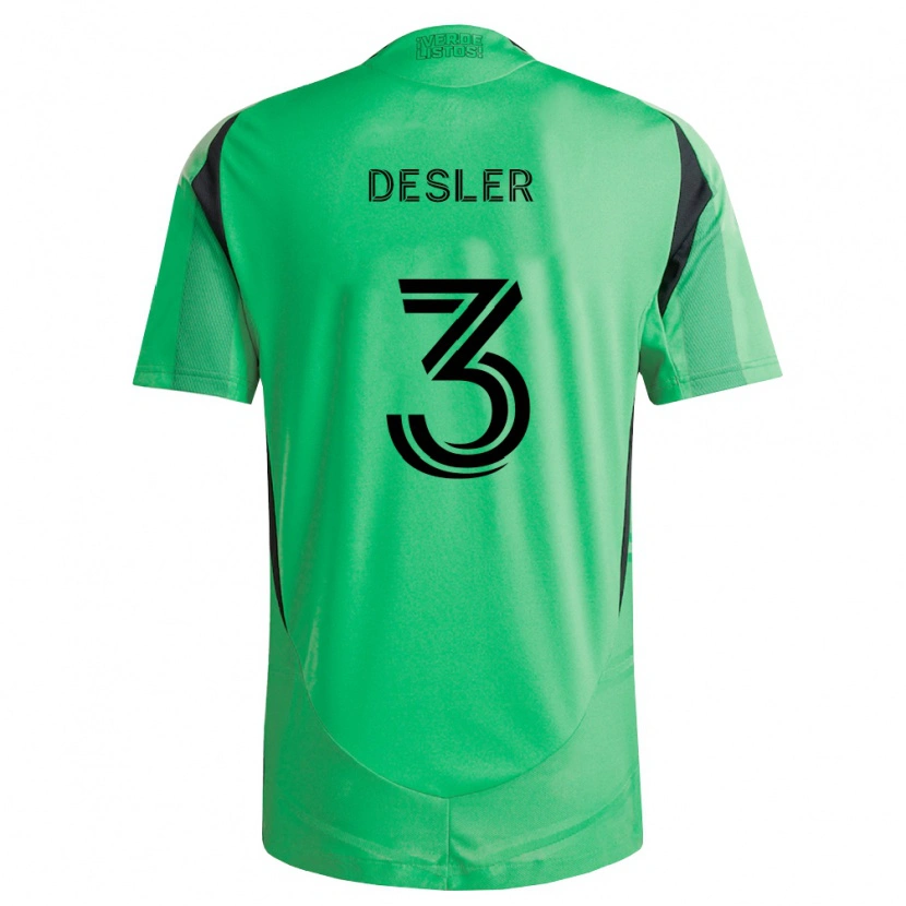 Danxen Heren Mikkel Desler #3 Smaragdgroen Zwart Thuisshirt Thuistenue 2026/27 T-Shirt België