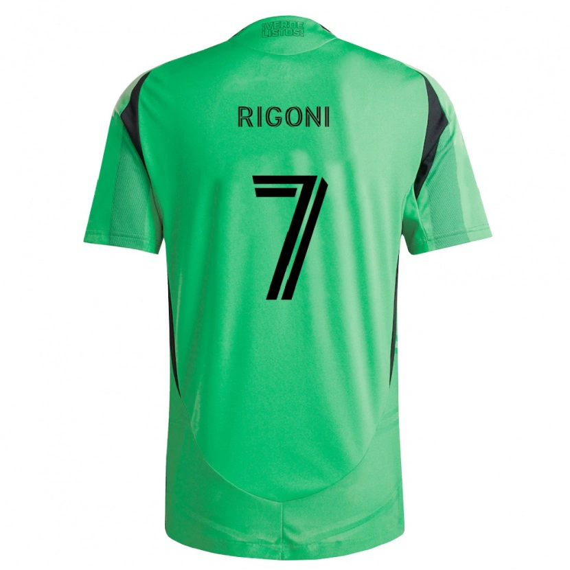 Danxen Heren Emiliano Rigoni #7 Smaragdgroen Zwart Thuisshirt Thuistenue 2026/27 T-Shirt België