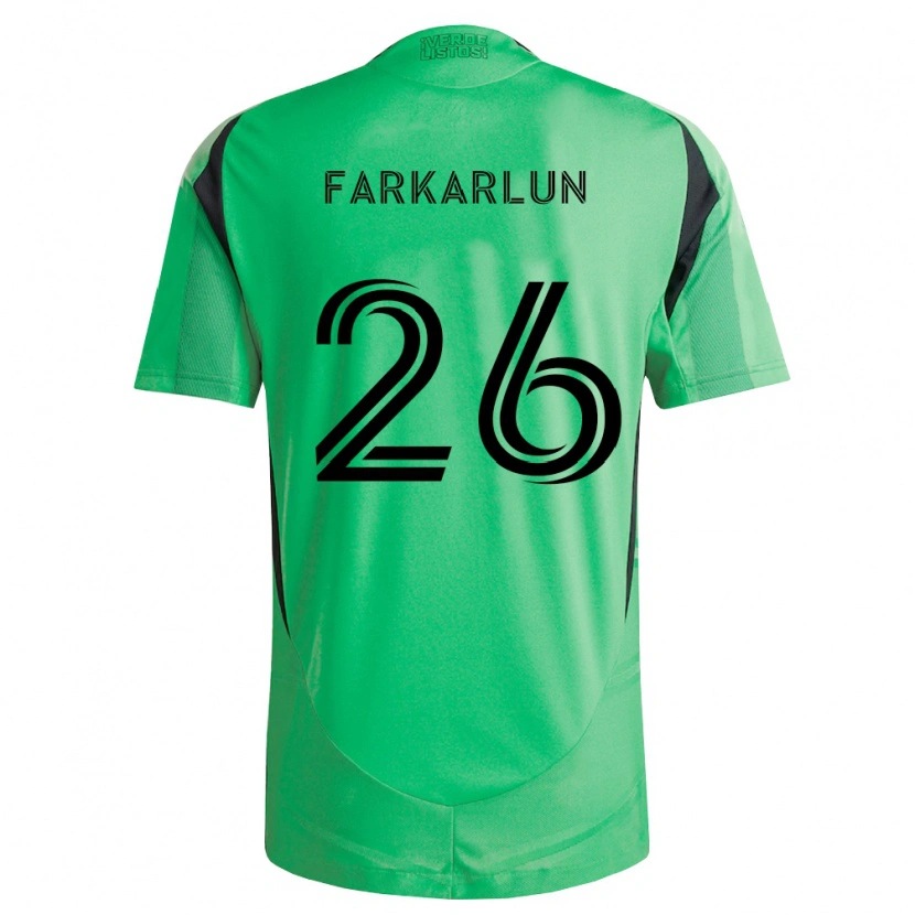 Danxen Heren Jimmy Farkarlun #26 Smaragdgroen Zwart Thuisshirt Thuistenue 2026/27 T-Shirt België