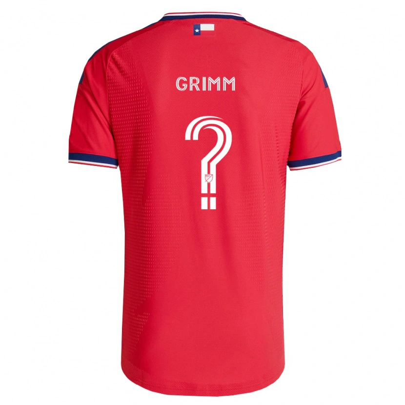 Danxen Heren Mason Grimm #0 Rood Blauw Wit Thuisshirt Thuistenue 2026/27 T-Shirt België