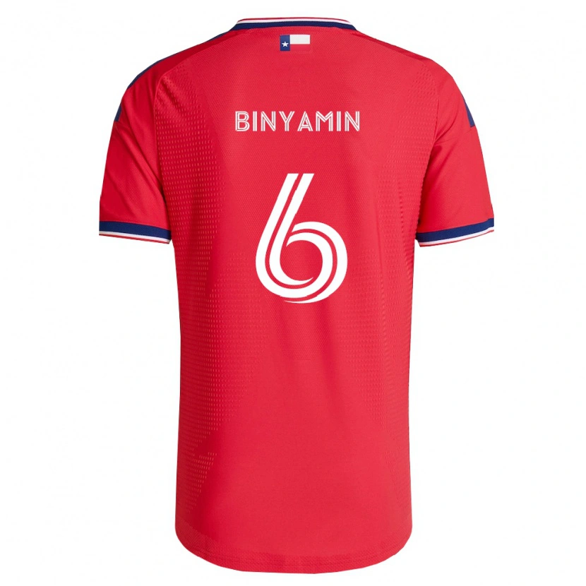 Danxen Heren Ran Binyamin #6 Rood Blauw Wit Thuisshirt Thuistenue 2026/27 T-Shirt België