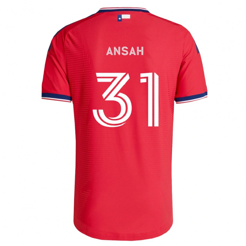 Danxen Heren Eugene Ansah #31 Rood Blauw Wit Thuisshirt Thuistenue 2026/27 T-Shirt België