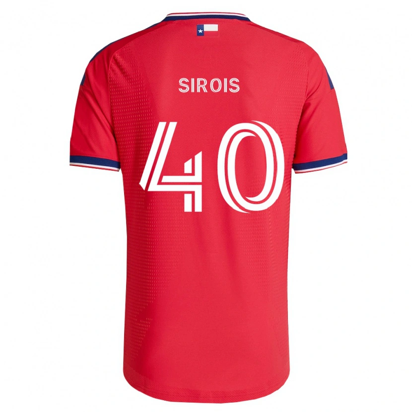 Danxen Heren Jonathan Sirois #40 Rood Blauw Wit Thuisshirt Thuistenue 2026/27 T-Shirt België