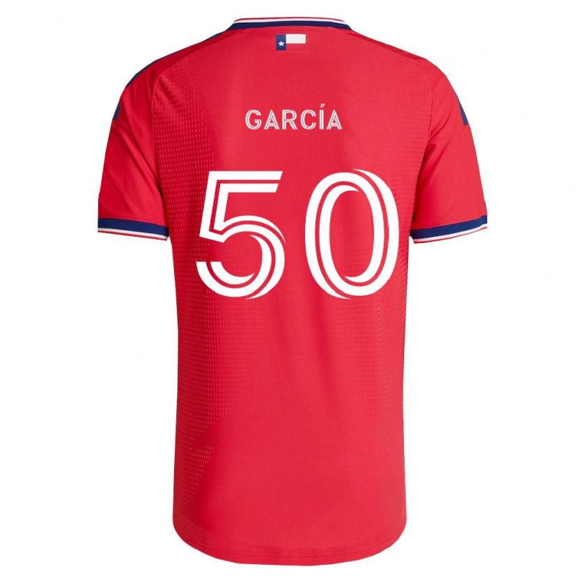 Danxen Heren Diego García #50 Rood Blauw Wit Thuisshirt Thuistenue 2026/27 T-Shirt België