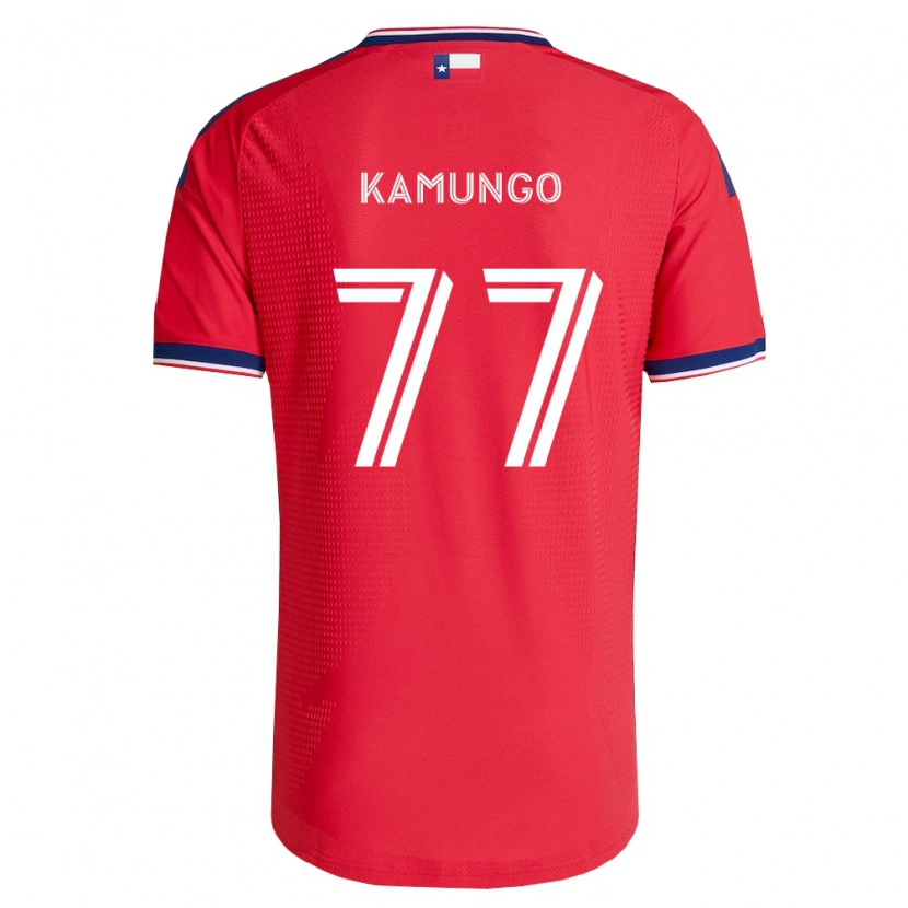 Danxen Heren Bernard Kamungo #77 Rood Blauw Wit Thuisshirt Thuistenue 2026/27 T-Shirt België