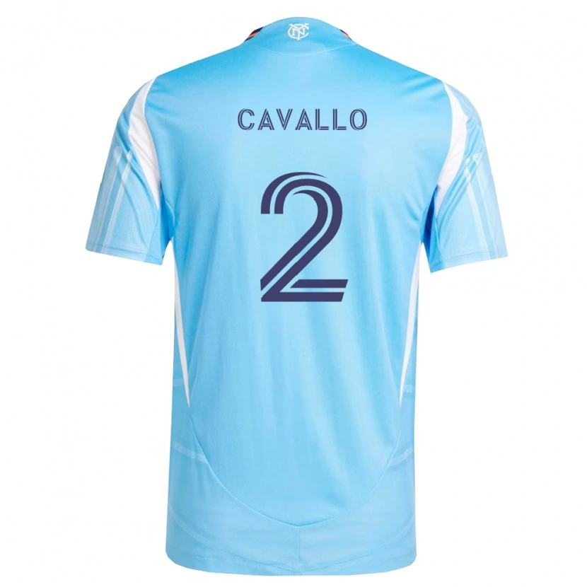 Danxen Heren Nico Cavallo #2 Hemelsblauw Wit Thuisshirt Thuistenue 2026/27 T-Shirt België