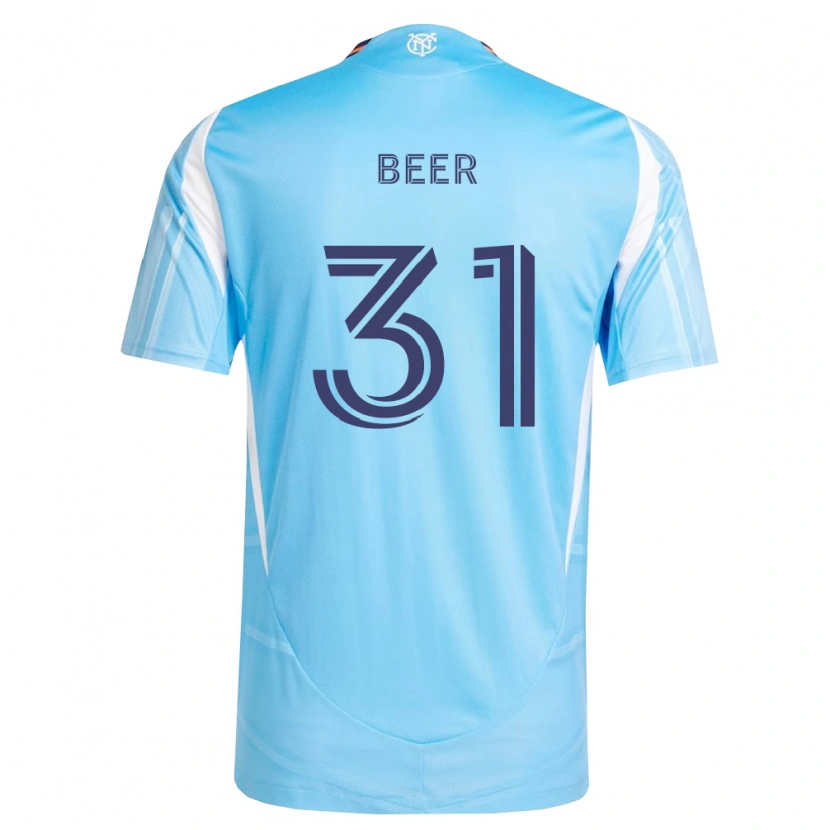 Danxen Heren Jack Beer #31 Hemelsblauw Wit Thuisshirt Thuistenue 2026/27 T-Shirt België