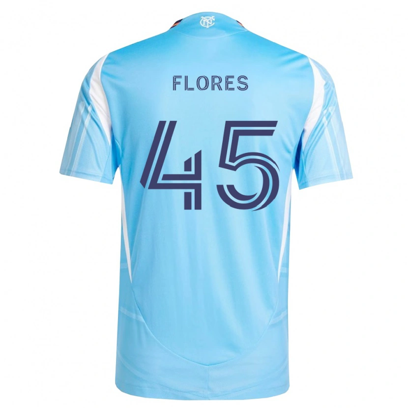 Danxen Heren Brian Flores #45 Hemelsblauw Wit Thuisshirt Thuistenue 2026/27 T-Shirt België