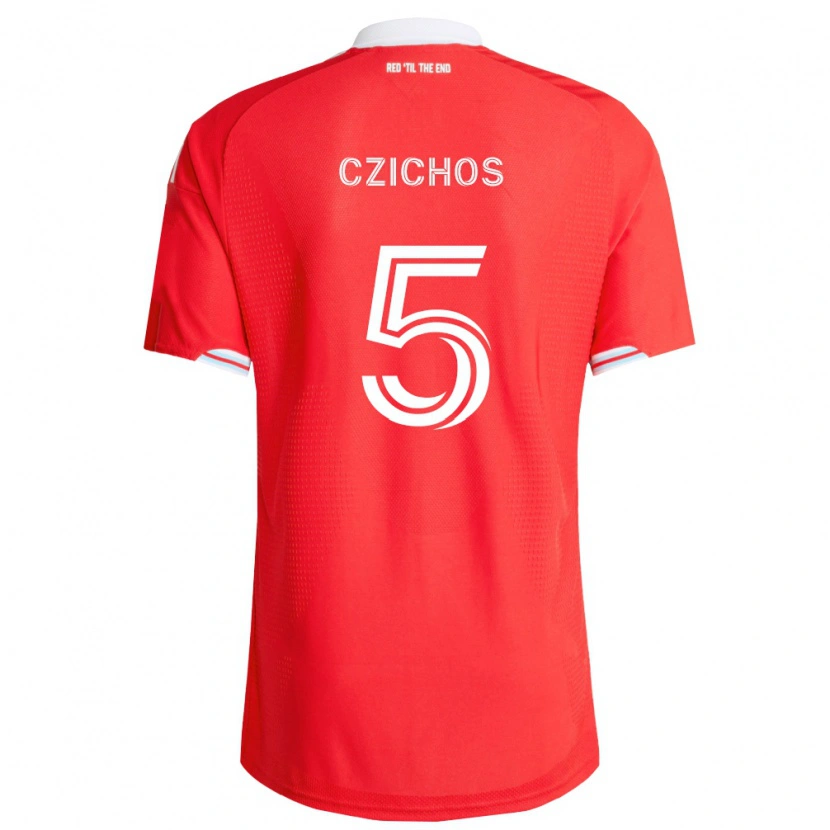 Danxen Heren Rafael Czichos #5 Rood Diep Blauw Wit Thuisshirt Thuistenue 2026/27 T-Shirt België
