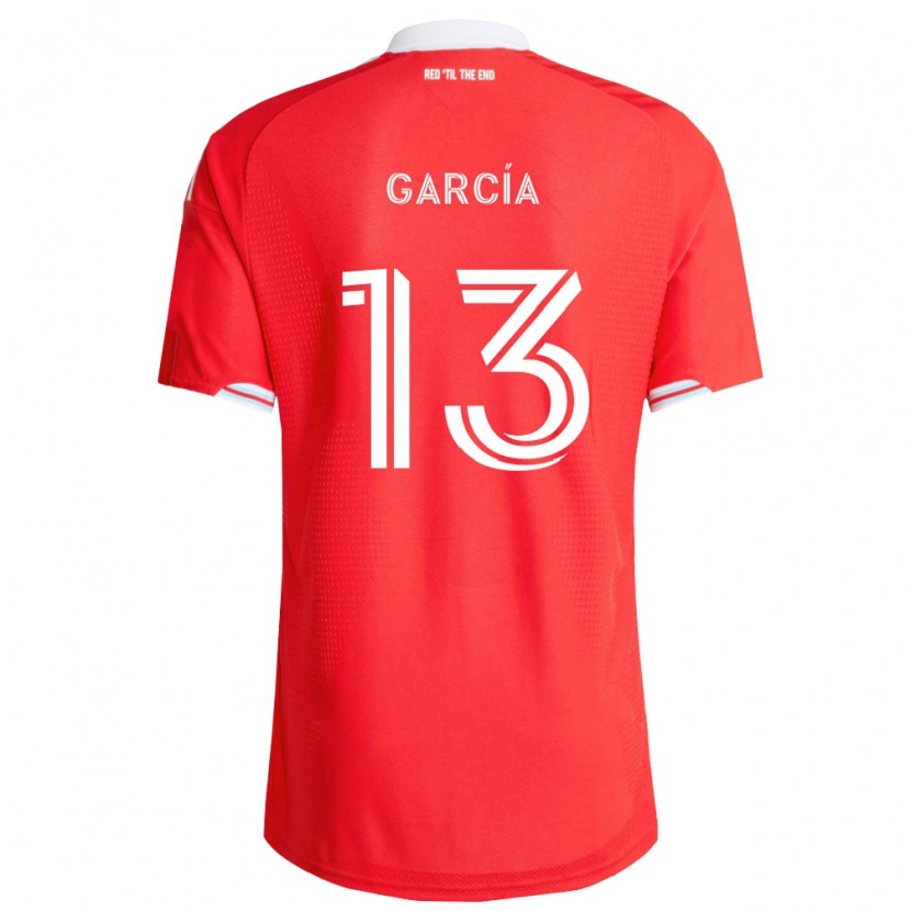 Danxen Heren Deijan García #13 Rood Diep Blauw Wit Thuisshirt Thuistenue 2026/27 T-Shirt België