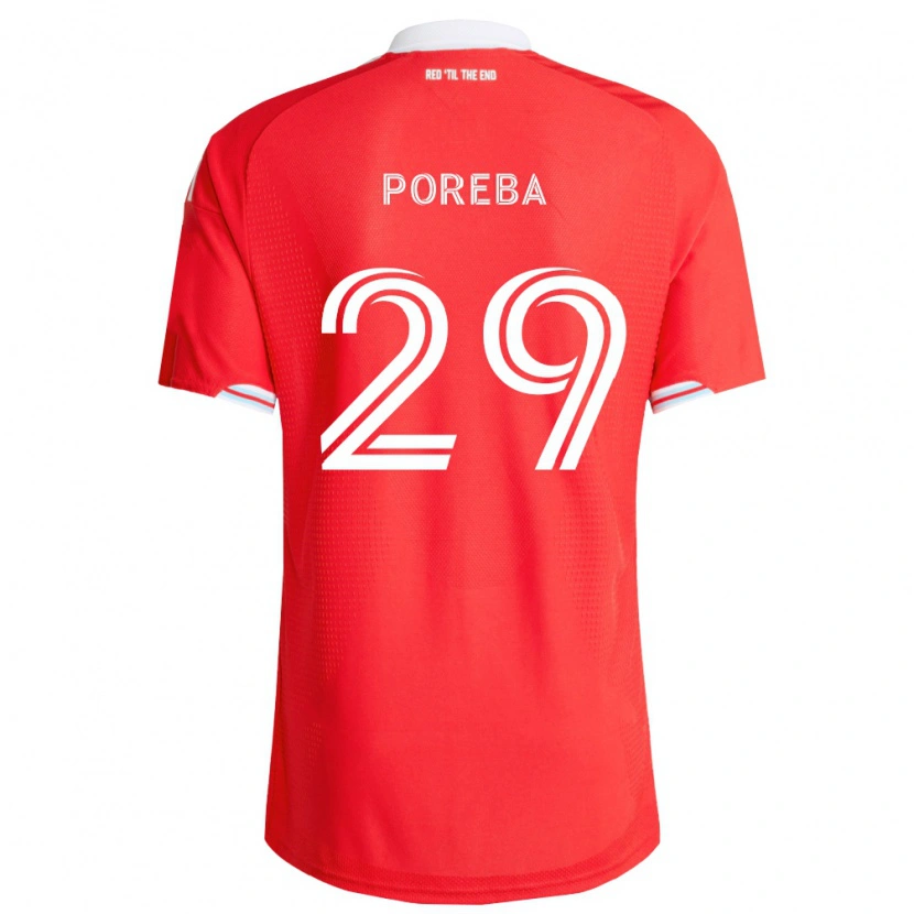 Danxen Heren David Poreba #29 Rood Diep Blauw Wit Thuisshirt Thuistenue 2026/27 T-Shirt België
