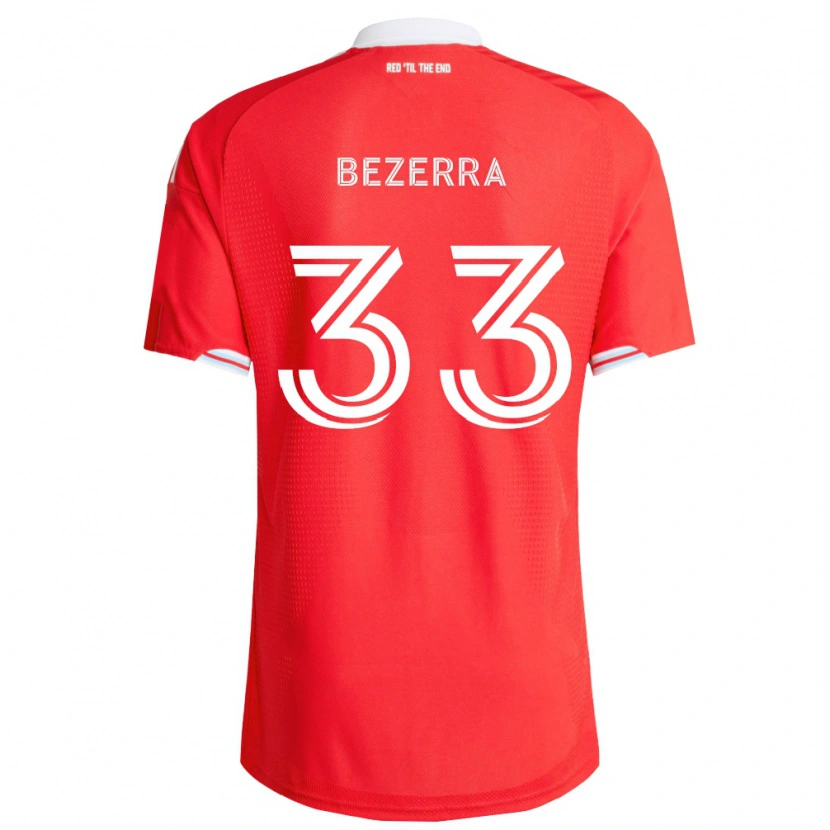Danxen Heren Victor Bezerra #33 Rood Diep Blauw Wit Thuisshirt Thuistenue 2026/27 T-Shirt België