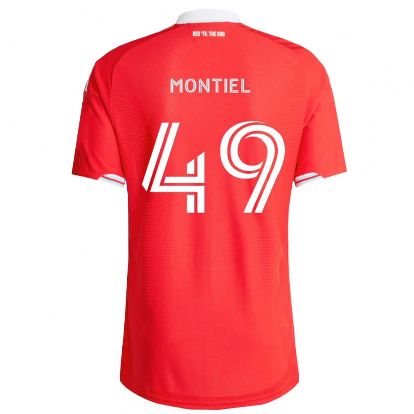 Danxen Heren Jhonier Montiel #49 Rood Diep Blauw Wit Thuisshirt Thuistenue 2026/27 T-Shirt België