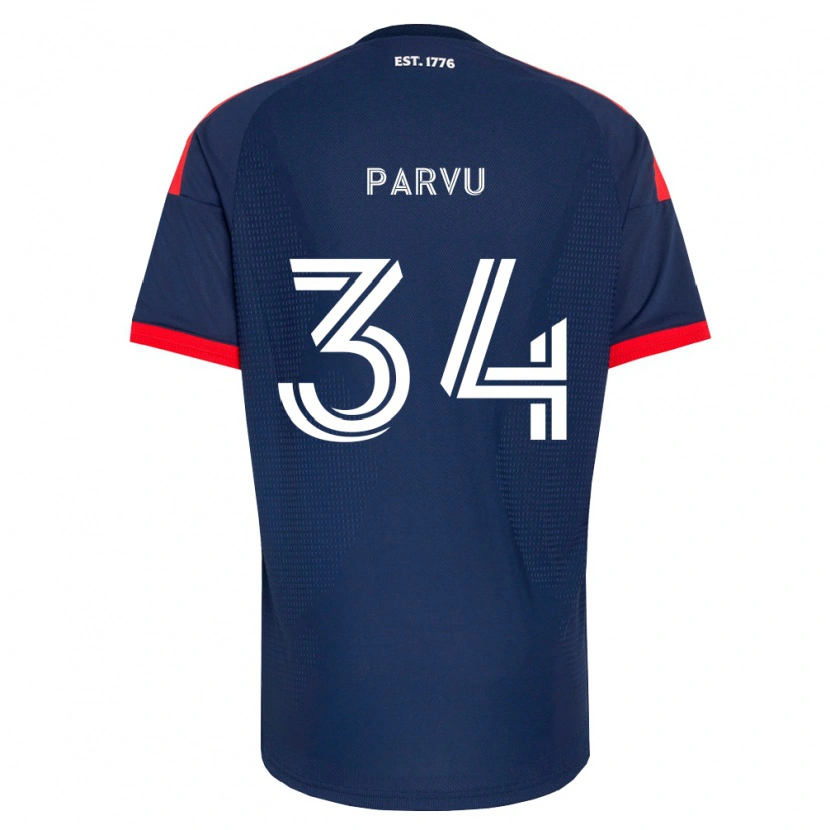 Danxen Heren Alexandru Parvu #34 Koninklijk Blauw Rood Wit Thuisshirt Thuistenue 2026/27 T-Shirt België