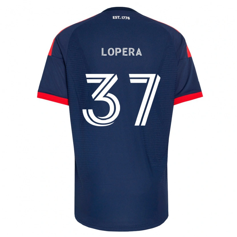 Danxen Heren Steban Lopera #37 Koninklijk Blauw Rood Wit Thuisshirt Thuistenue 2026/27 T-Shirt België
