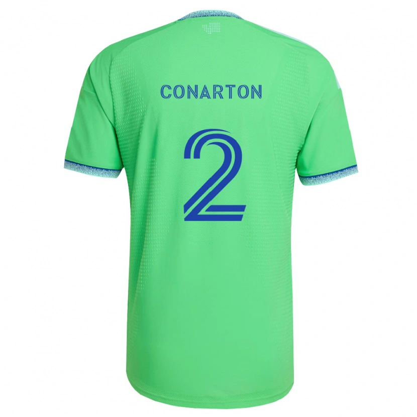 Danxen Heren Alyssa Conarton #2 Groen Lichtblauw Thuisshirt Thuistenue 2026/27 T-Shirt België