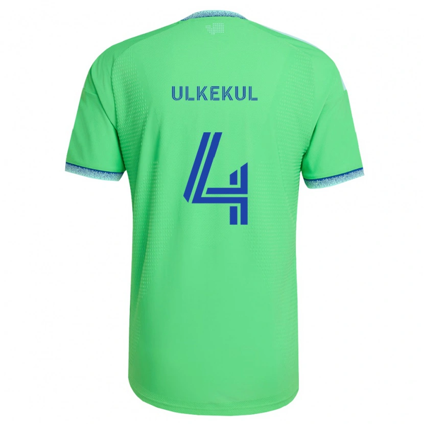 Danxen Heren Jodi Ulkekul #4 Groen Lichtblauw Thuisshirt Thuistenue 2026/27 T-Shirt België