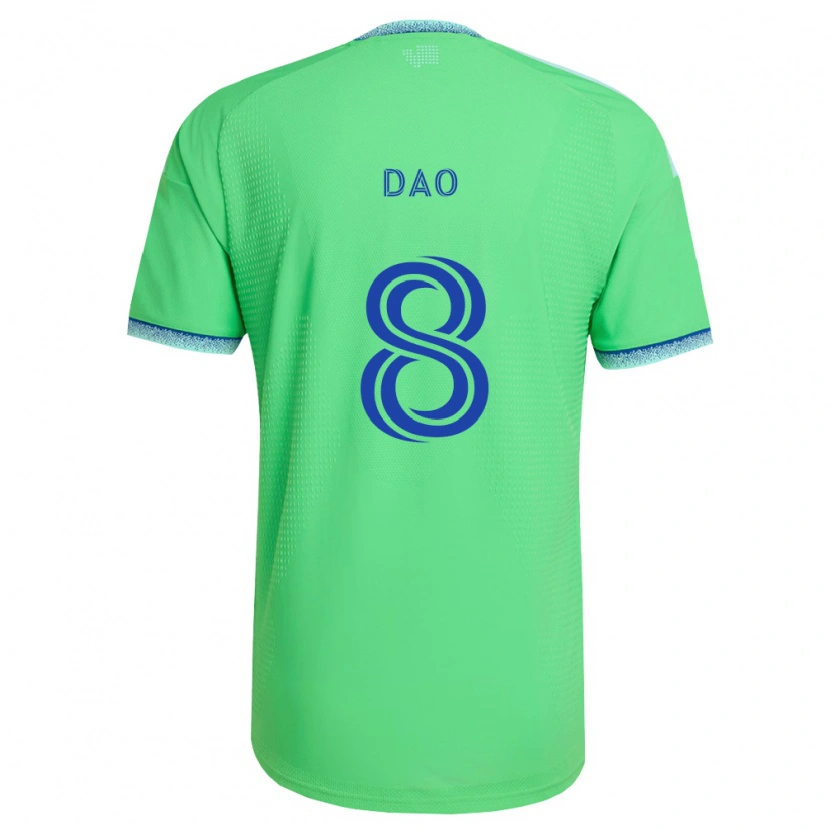 Danxen Heren Kaylee Dao #8 Groen Lichtblauw Thuisshirt Thuistenue 2026/27 T-Shirt België