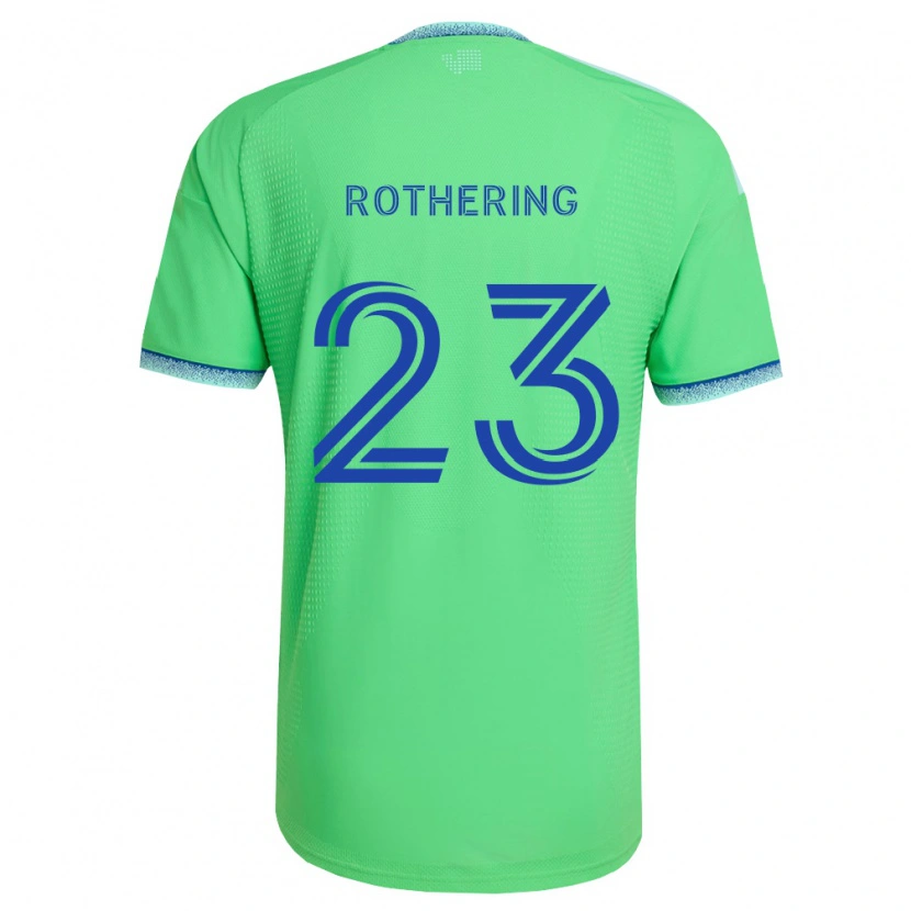 Danxen Heren Holly Rothering #23 Groen Lichtblauw Thuisshirt Thuistenue 2026/27 T-Shirt België