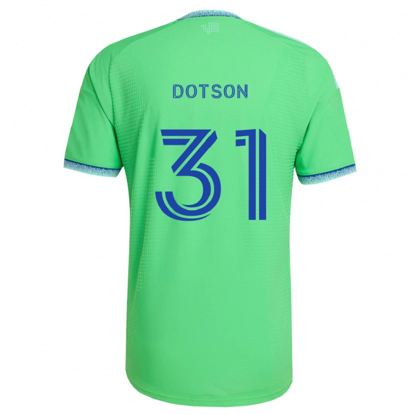 Danxen Heren Hassani Dotson #31 Groen Lichtblauw Thuisshirt Thuistenue 2026/27 T-Shirt België