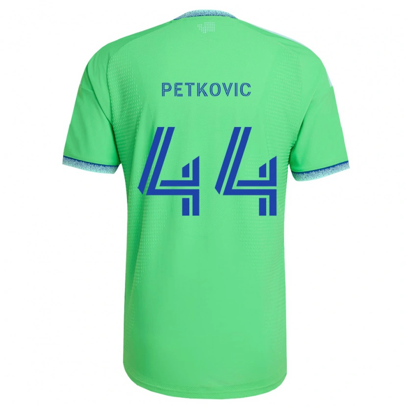 Danxen Heren Nikola Petković #44 Groen Lichtblauw Thuisshirt Thuistenue 2026/27 T-Shirt België