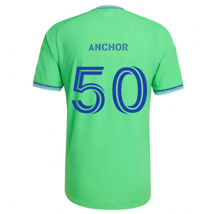 Danxen Heren Max Anchor #50 Groen Lichtblauw Thuisshirt Thuistenue 2026/27 T-Shirt België