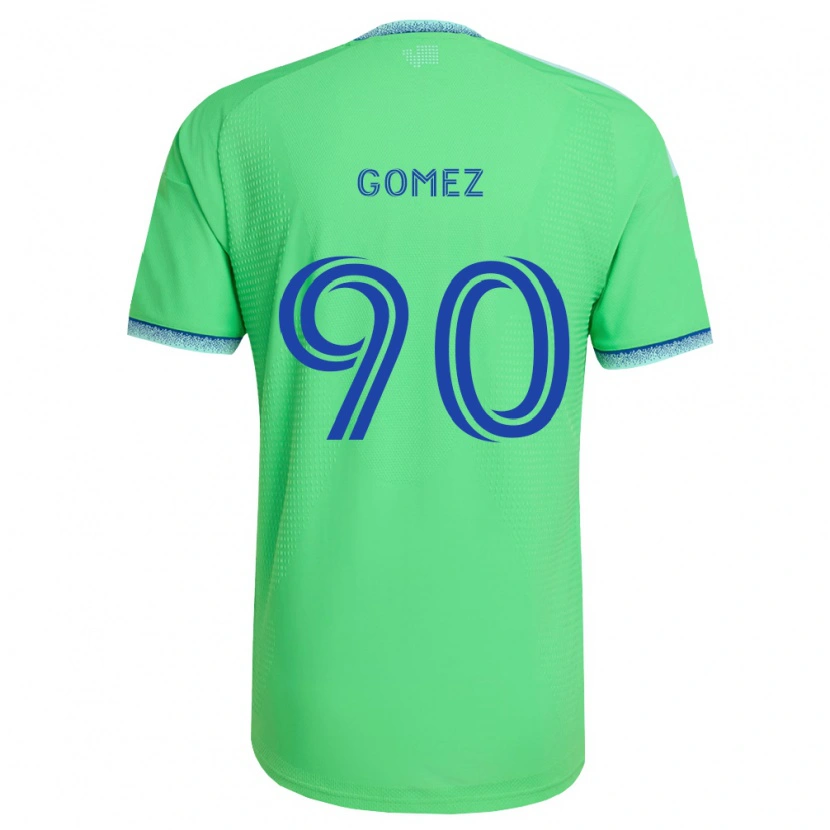 Danxen Heren Sebastian Gomez #90 Groen Lichtblauw Thuisshirt Thuistenue 2026/27 T-Shirt België