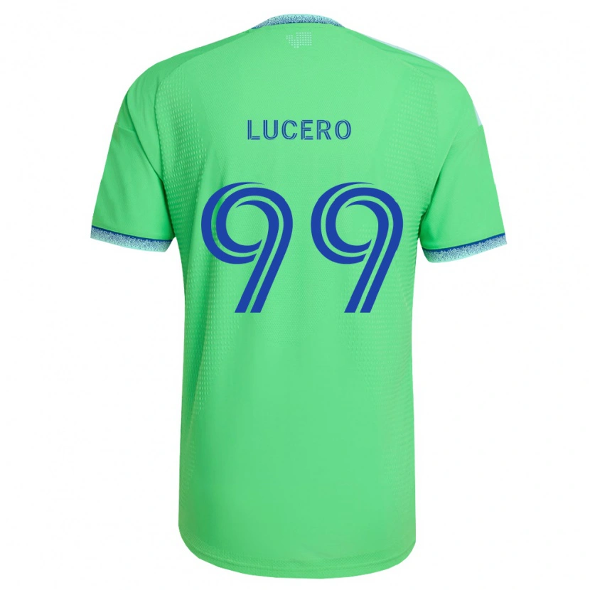 Danxen Heren Landon Lucero #99 Groen Lichtblauw Thuisshirt Thuistenue 2026/27 T-Shirt België