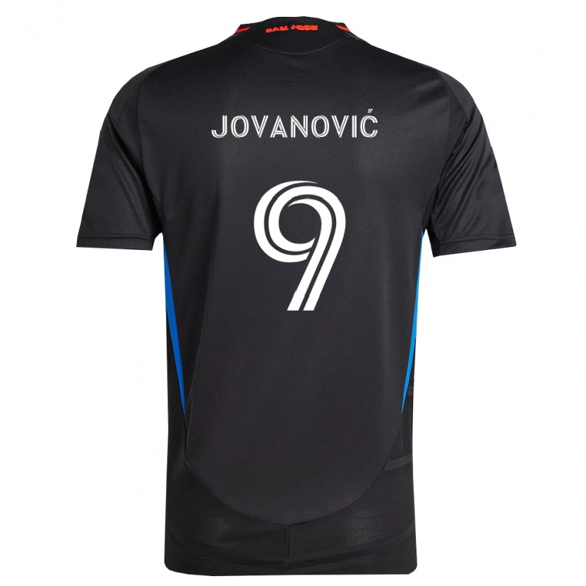 Danxen Heren Luka Jovanović #9 Blauw Wit Zwart Thuisshirt Thuistenue 2026/27 T-Shirt België