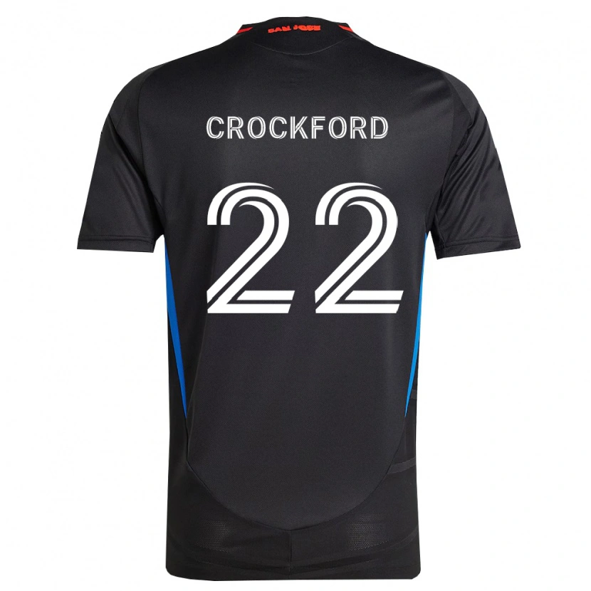 Danxen Heren Nate Crockford #22 Blauw Wit Zwart Thuisshirt Thuistenue 2026/27 T-Shirt België