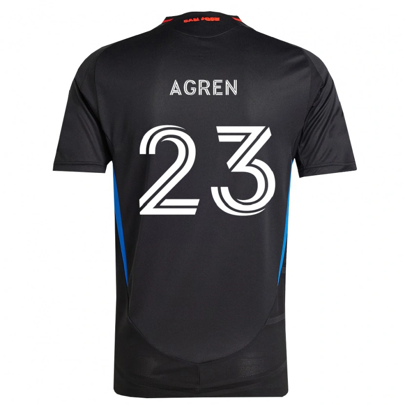 Danxen Heren Oskar Agren #23 Blauw Wit Zwart Thuisshirt Thuistenue 2026/27 T-Shirt België