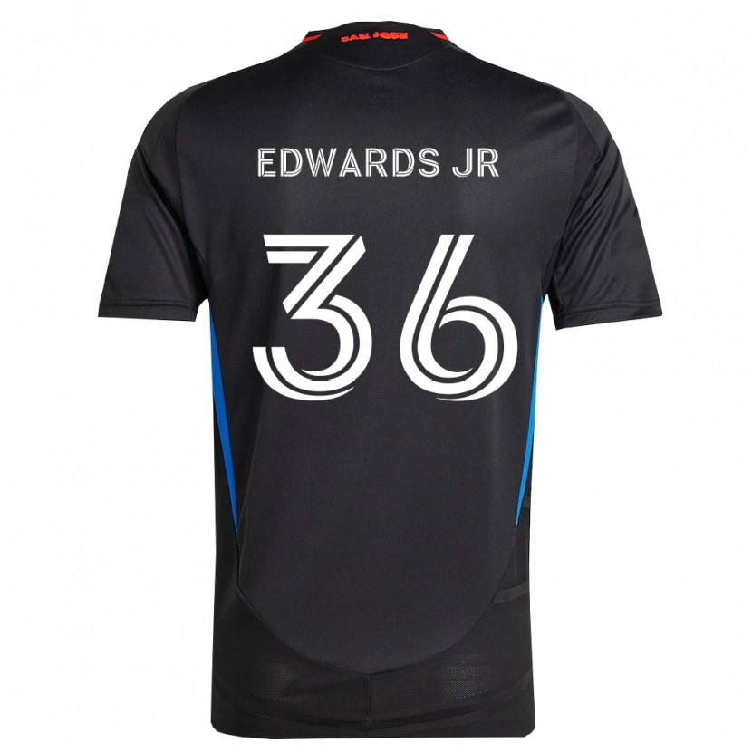 Danxen Heren Earl Edwards Jr. #36 Blauw Wit Zwart Thuisshirt Thuistenue 2026/27 T-Shirt België