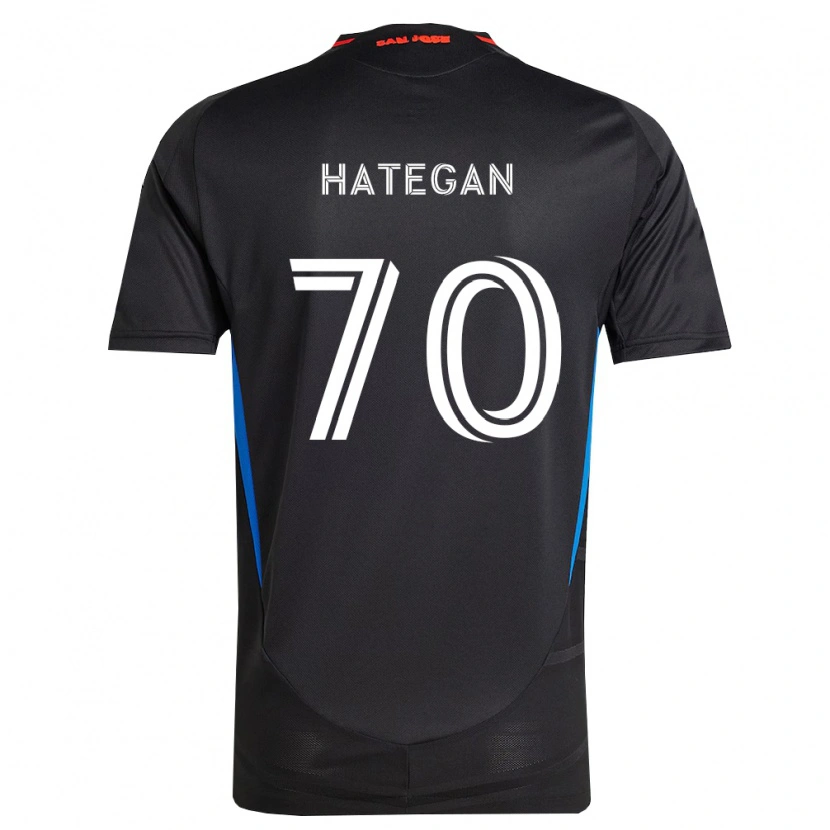 Danxen Heren Roberto Hategan #70 Blauw Wit Zwart Thuisshirt Thuistenue 2026/27 T-Shirt België