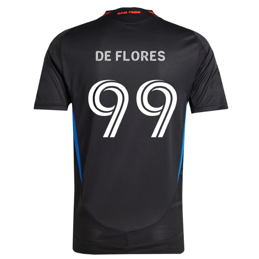 Danxen Heren Shane De Flores #99 Blauw Wit Zwart Thuisshirt Thuistenue 2026/27 T-Shirt België