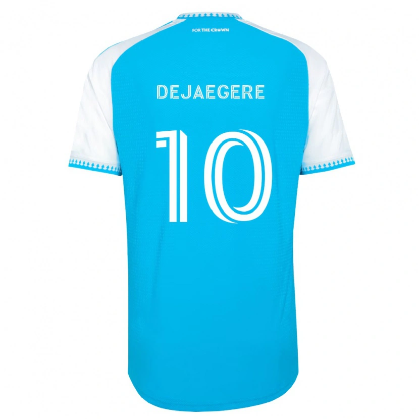 Danxen Heren Brecht Dejaegere #10 Hemelsblauw Wit Zwart Thuisshirt Thuistenue 2026/27 T-Shirt België