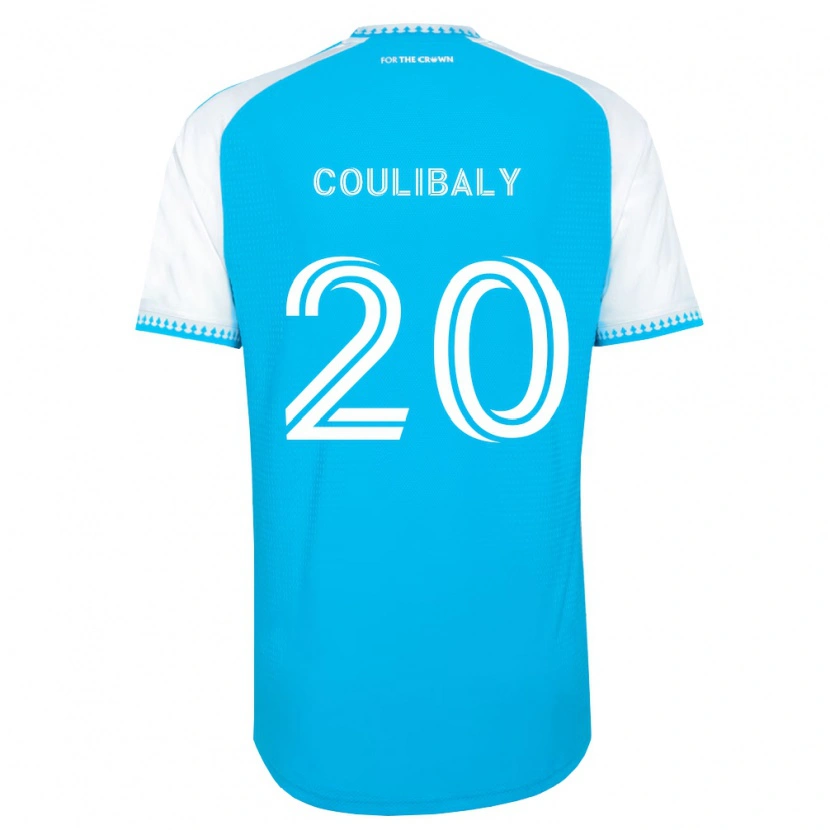 Danxen Heren Baye Coulibaly #20 Hemelsblauw Wit Zwart Thuisshirt Thuistenue 2026/27 T-Shirt België