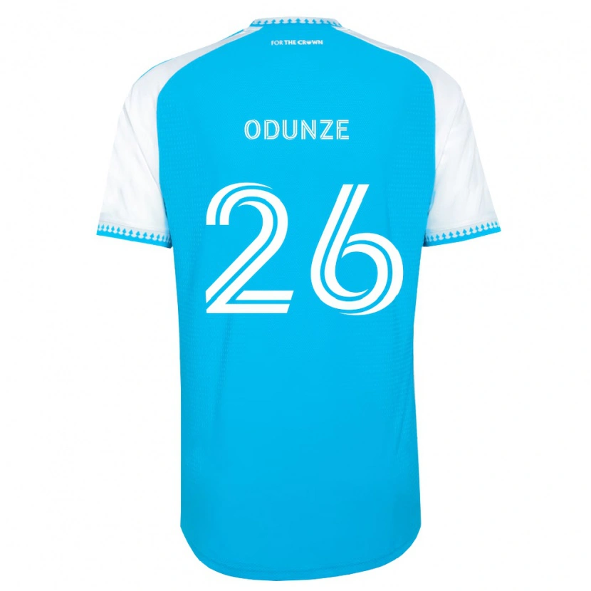 Danxen Heren Chituru Odunze #26 Hemelsblauw Wit Zwart Thuisshirt Thuistenue 2026/27 T-Shirt België