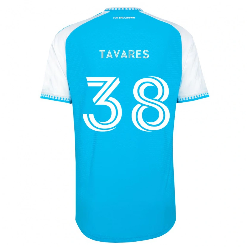 Danxen Heren Iuri Tavares #38 Hemelsblauw Wit Zwart Thuisshirt Thuistenue 2026/27 T-Shirt België