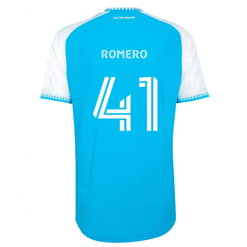 Danxen Heren Brian Romero #41 Hemelsblauw Wit Zwart Thuisshirt Thuistenue 2026/27 T-Shirt België