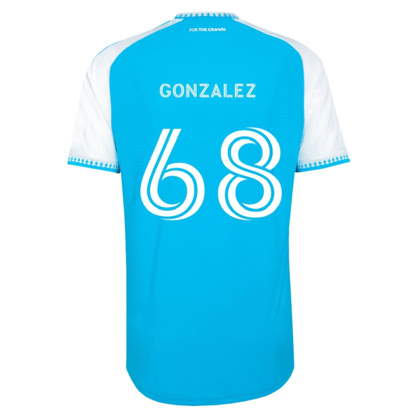Danxen Heren Carlos Gonzalez #68 Hemelsblauw Wit Zwart Thuisshirt Thuistenue 2026/27 T-Shirt België