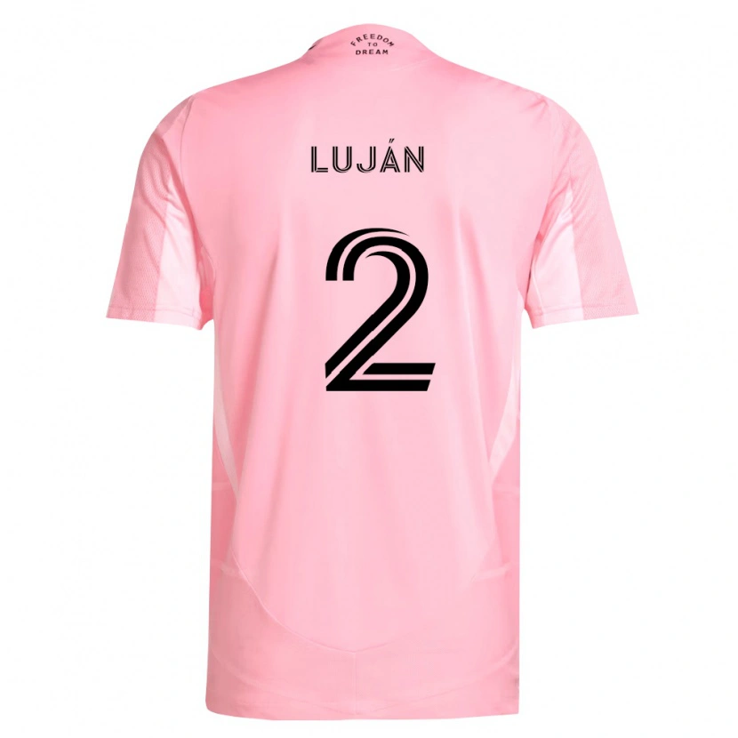 Danxen Heren Gonzalo Luján #2 Roze Zwart Thuisshirt Thuistenue 2026/27 T-Shirt België